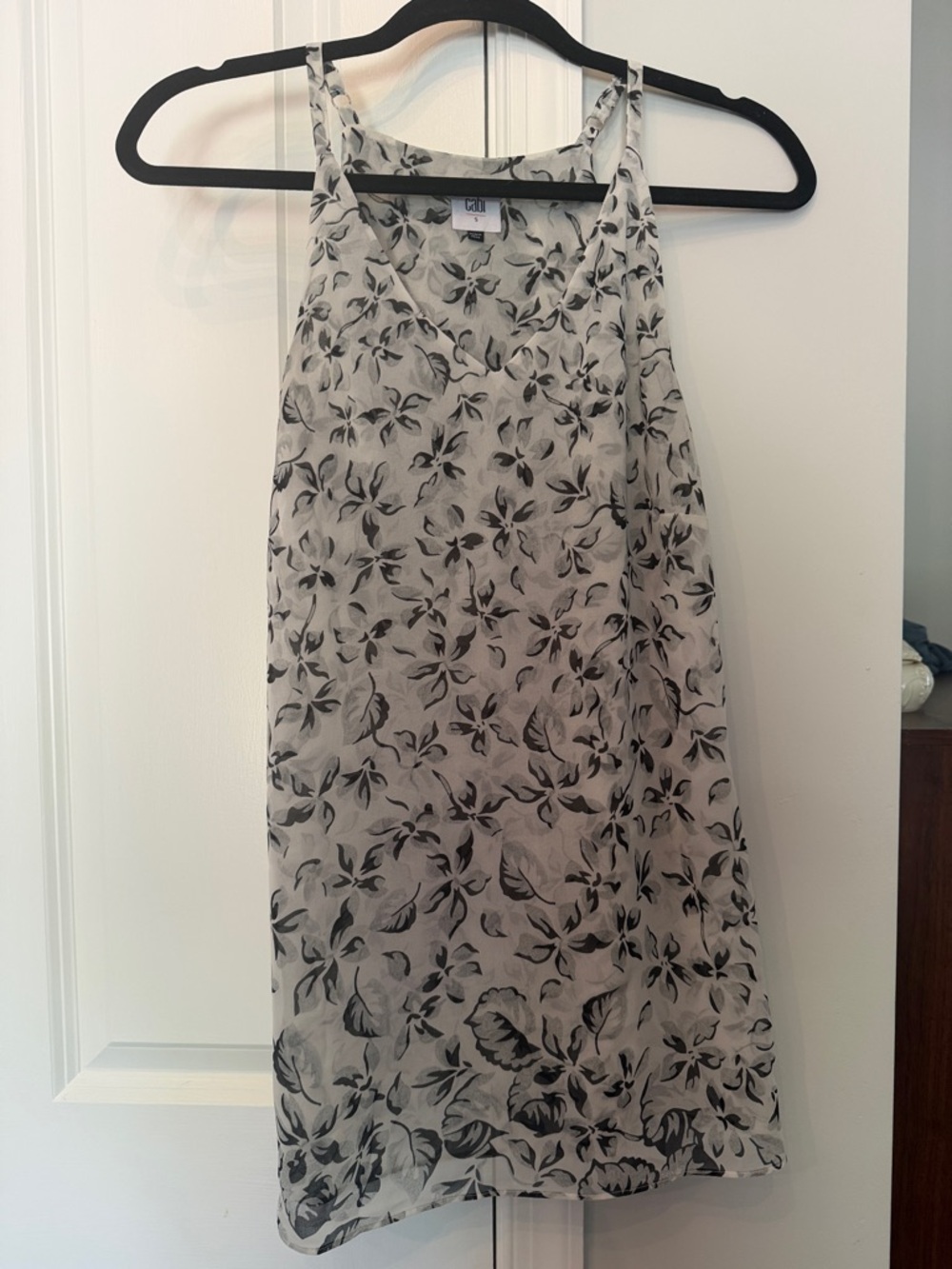 Cabi floral top with adjustable straps